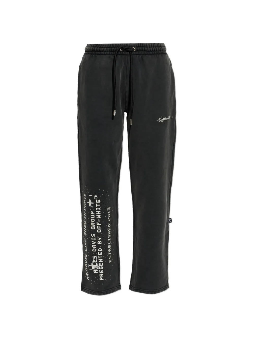Off-White logo-print track pants - Grigio