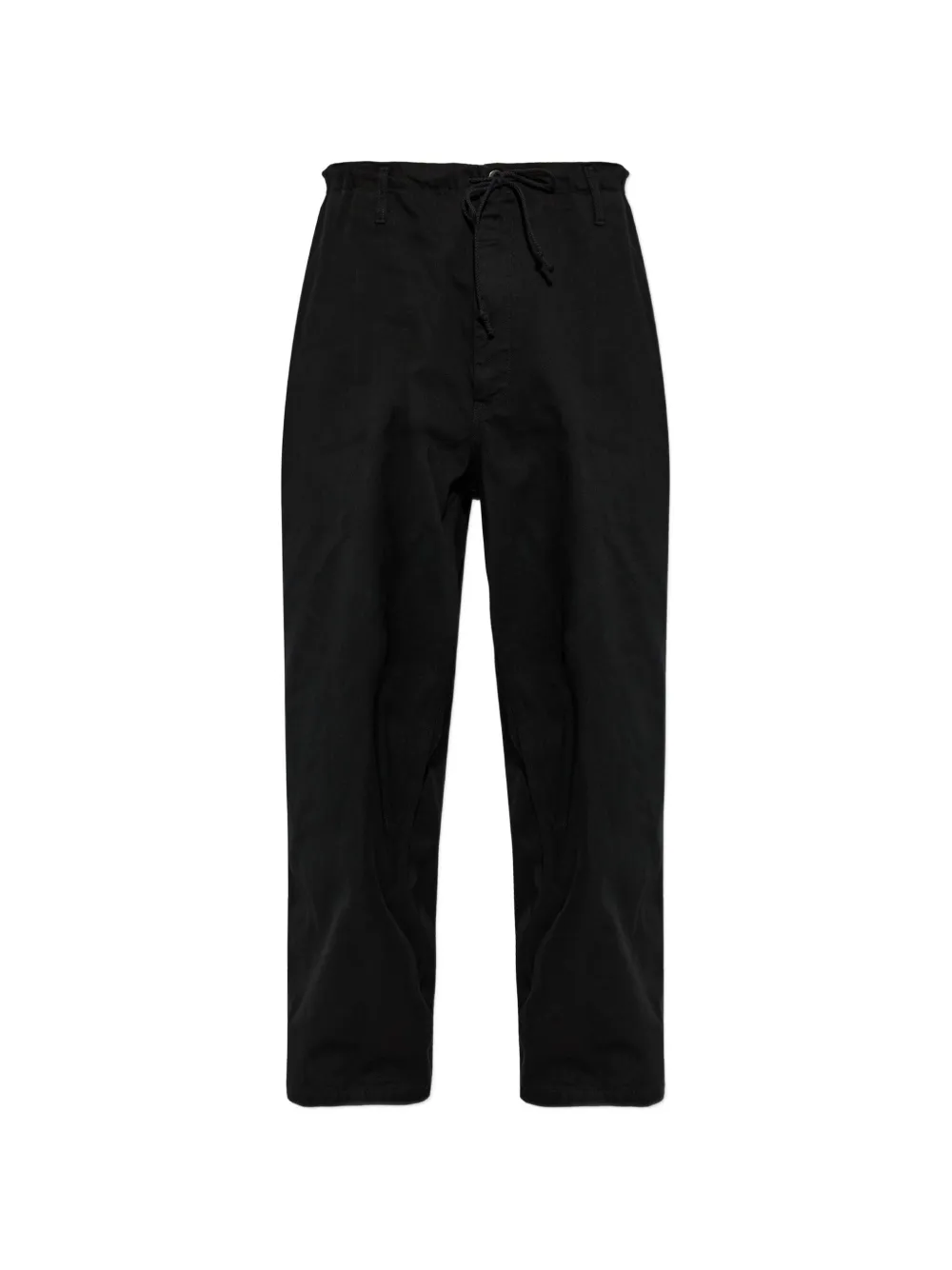 Yohji Yamamoto drawstring cargo pants - Nero