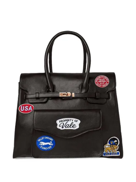 Vale Luckie Charms patch-embellished tote bag