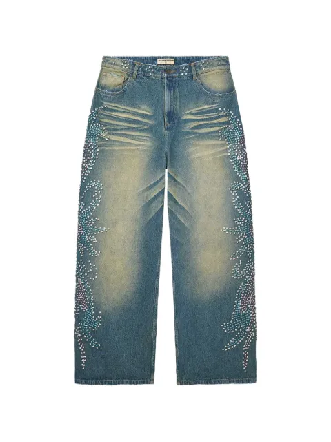 Vale Tsunami crystal-embellished jeans