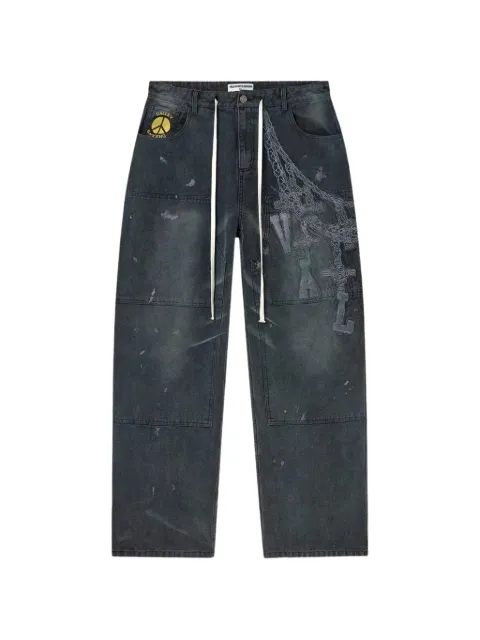 Vale Chain Painter wide-leg jeans