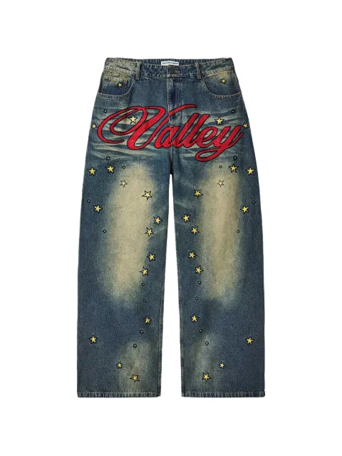 Vale Cosmo embroidered-star jeans