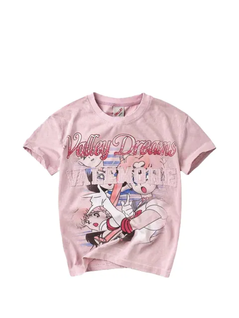 Vale graphic-print distressed T-shirt