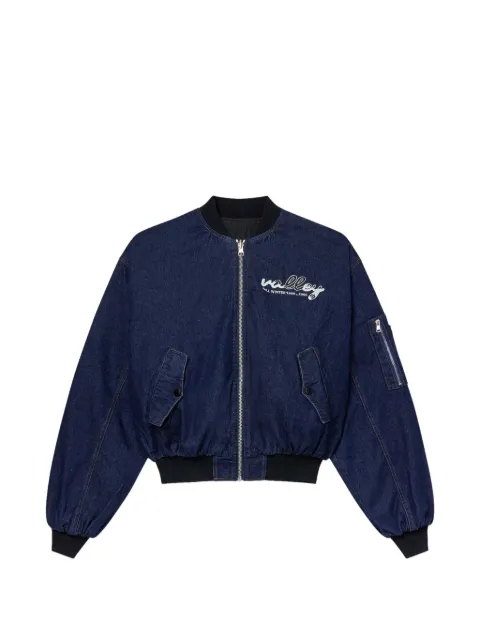 Vale raw denim bomber jacket
