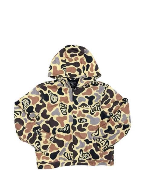 Mixed Emotion Carpenter camo-print hooded jacket