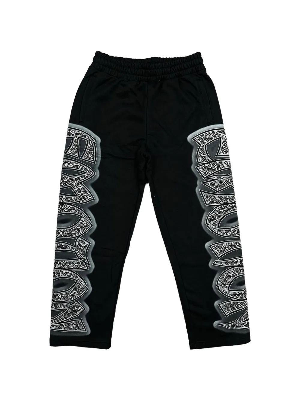 Mixed Emotion Midnight rhinestone-embellished track pants - Nero