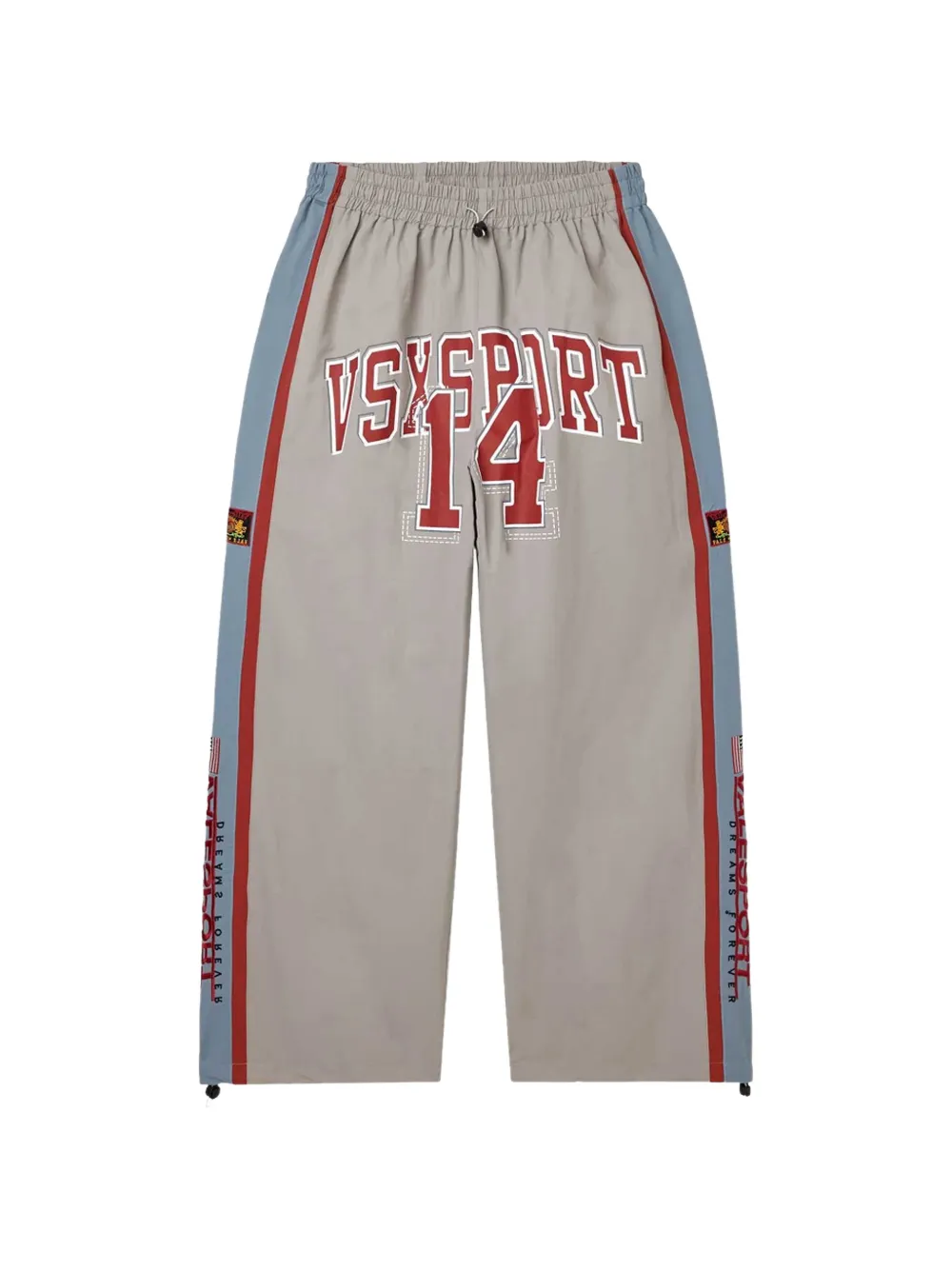 Vale logo-print panelled track pants - Toni neutri