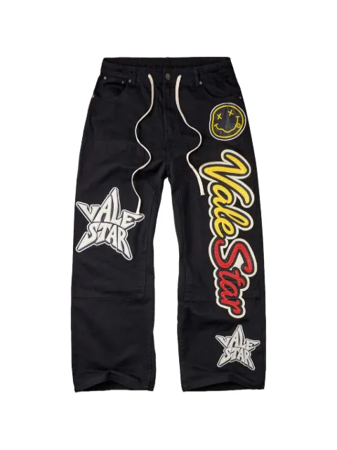 Vale Fest logo-patch jeans