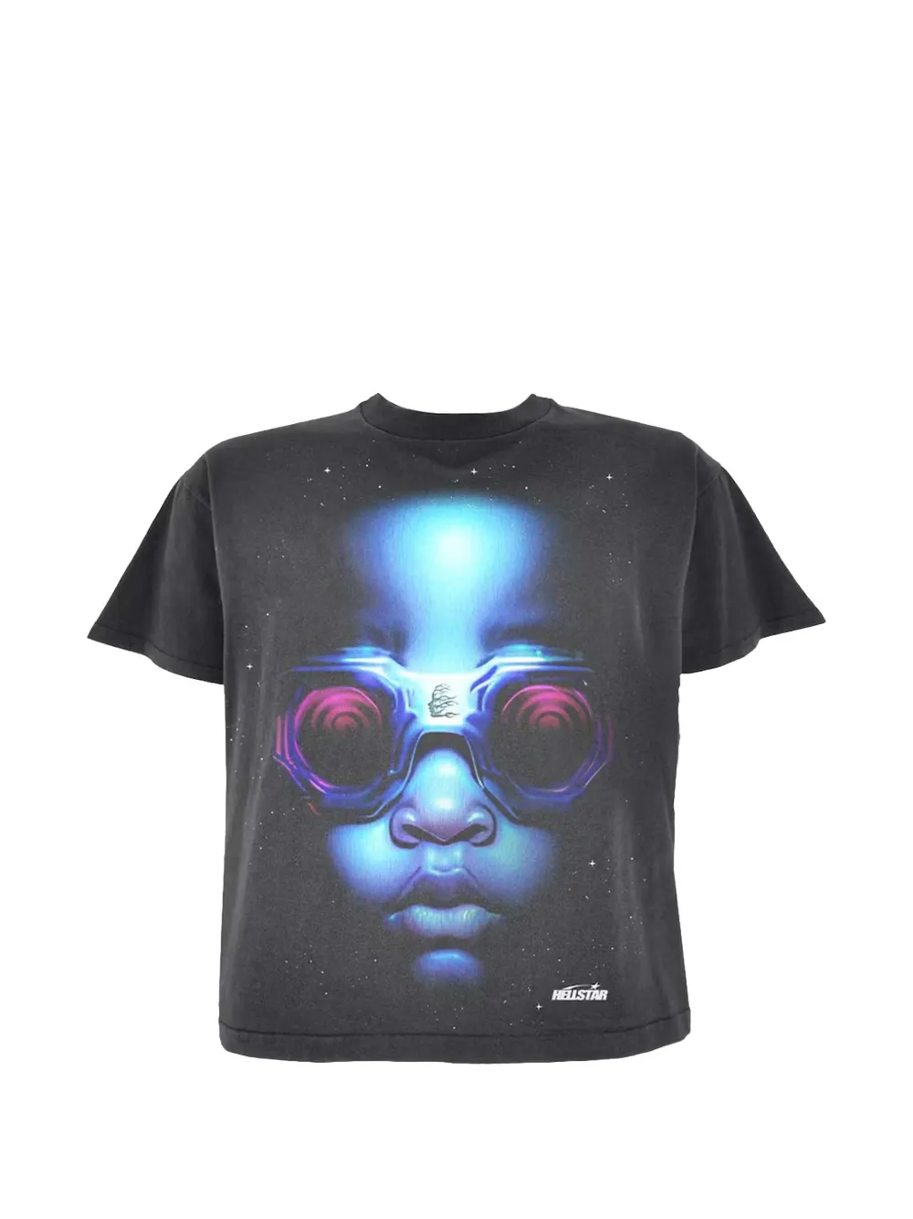 HELLSTAR Goggles graphic-print T-shirt Zwart