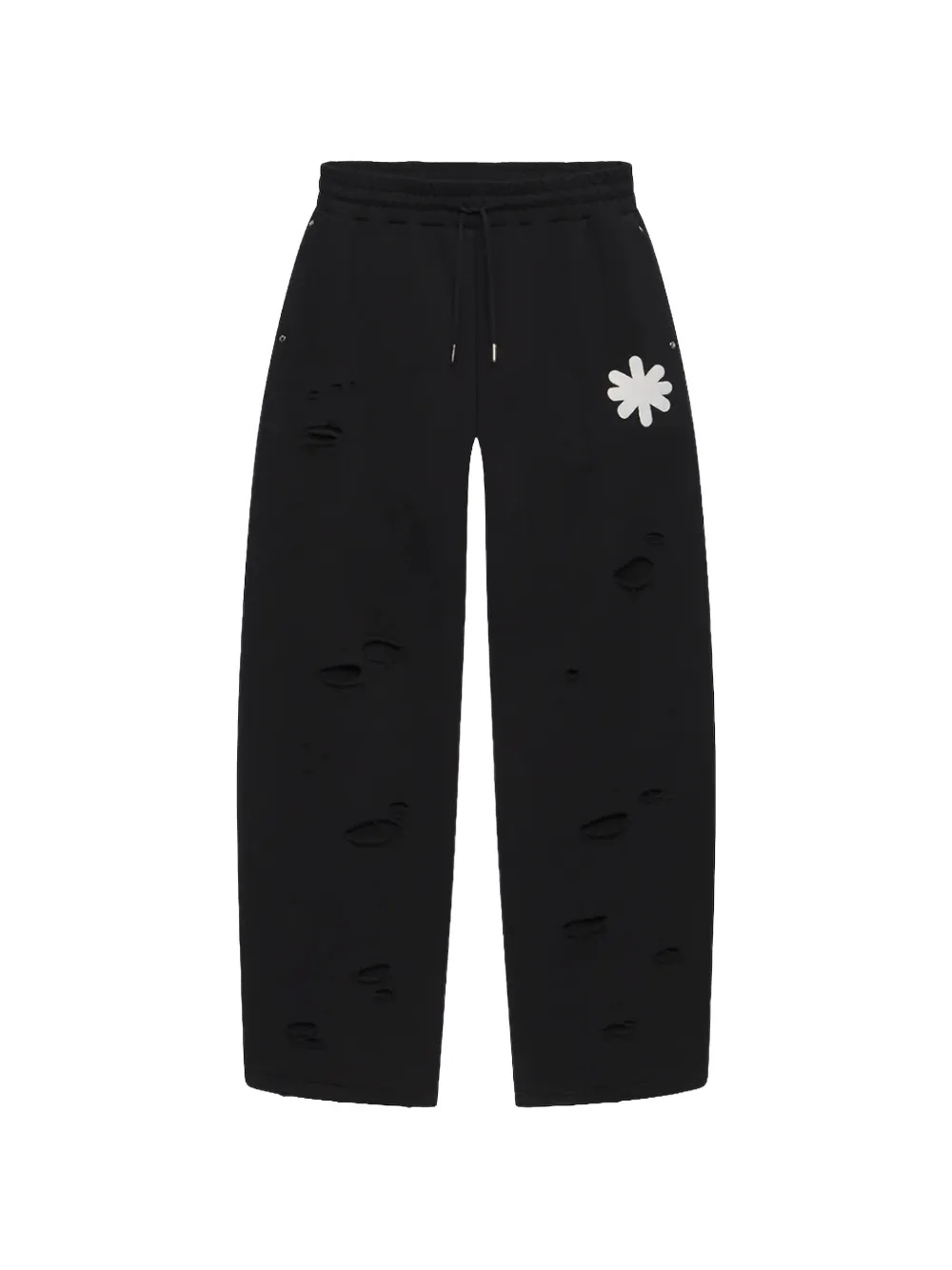 LOSTSHDWS distressed logo-print track pants - Nero
