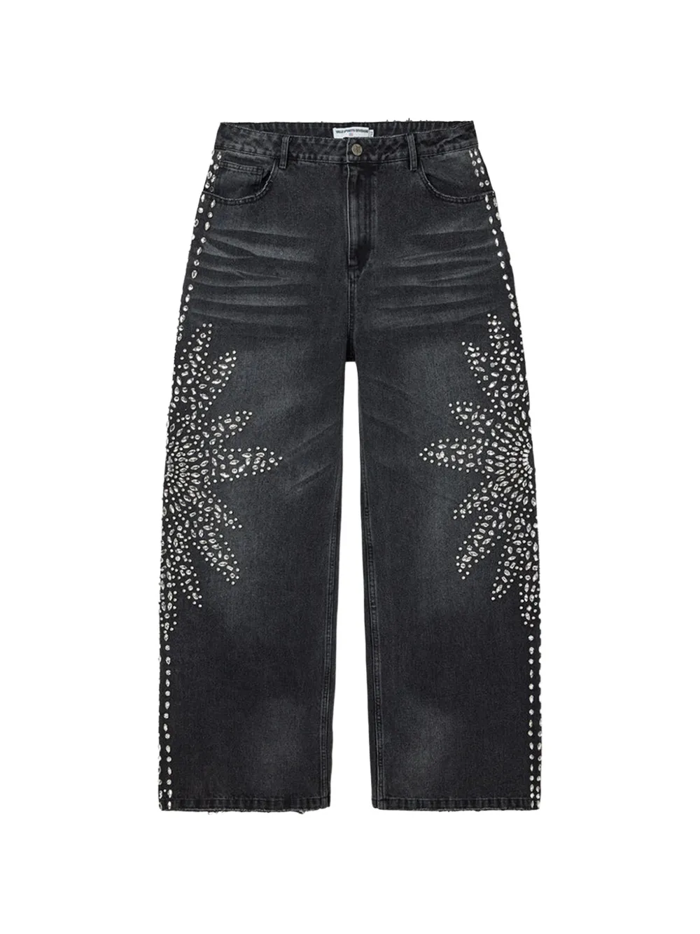Vale Sirens crystal-embellished jeans - Nero