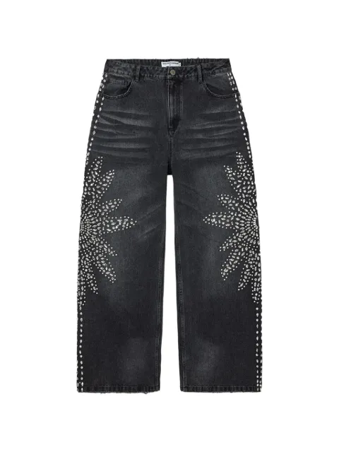 Vale Sirens crystal-embellished jeans