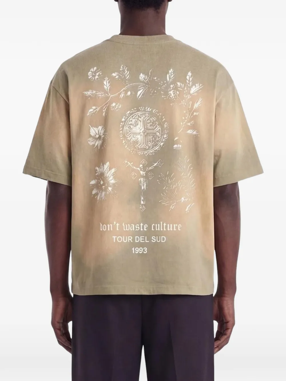 Don't Waste Culture Olivinne graphic-print T-shirt Groen