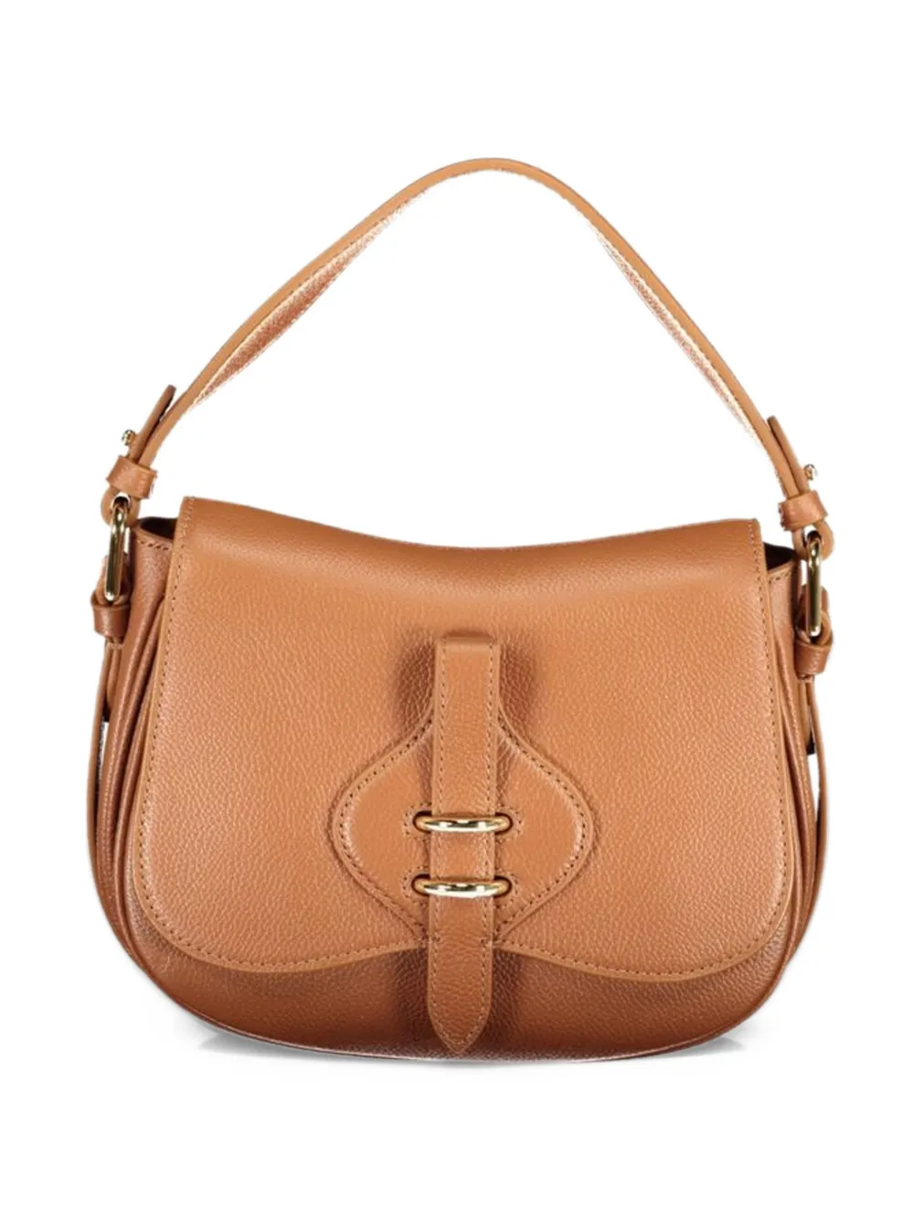 Coccinelle Kleine Mavery leren shopper met textuur Bruin