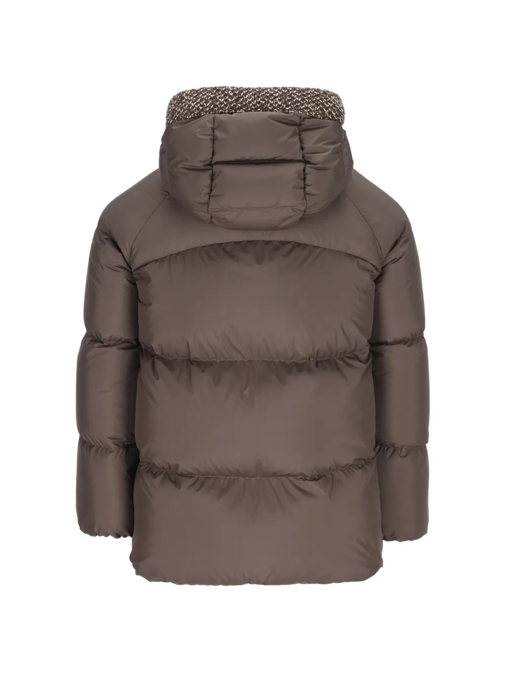 Moncler Enfant Duilla quilted hooded jacket Bruin