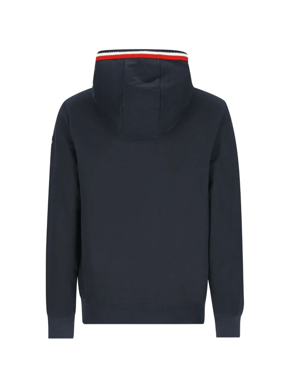 Moncler logo-patch hoodie Blauw