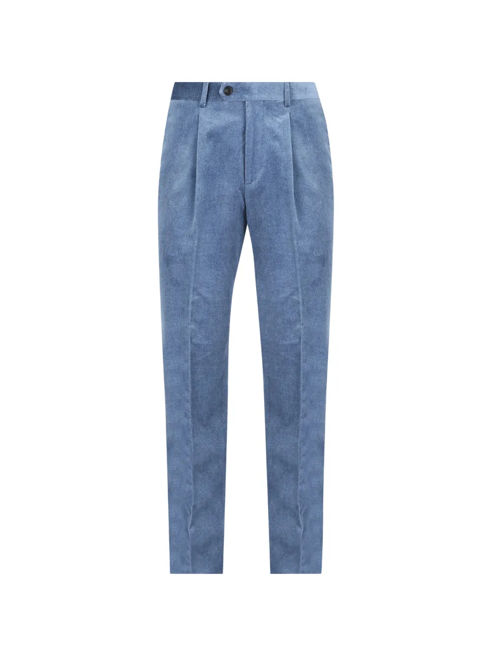 Brunello Cucinelli double-breasted cotton suit Blauw