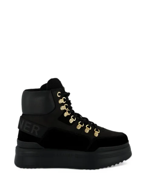 BOGNER logo-tape platform ankle boots