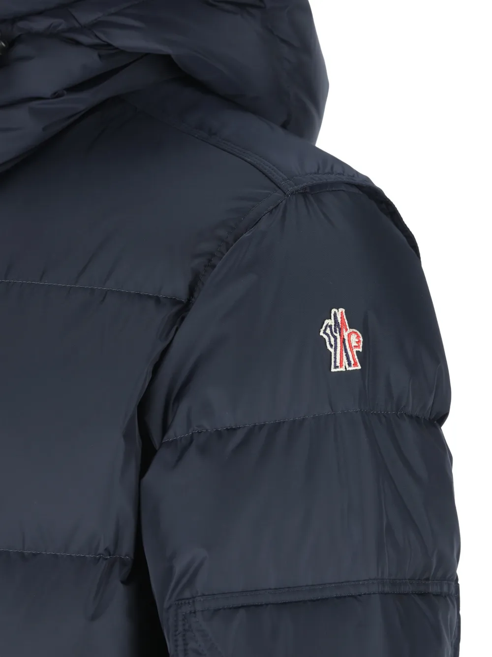 Moncler Grenoble Kasanka hooded quilted jacket Blauw