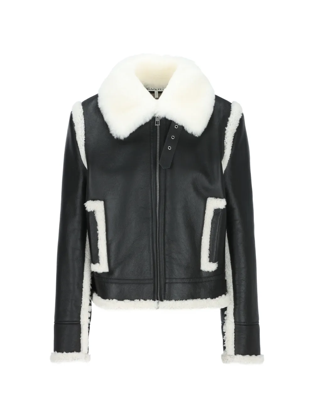 LOEWE jacket in shearling Zwart