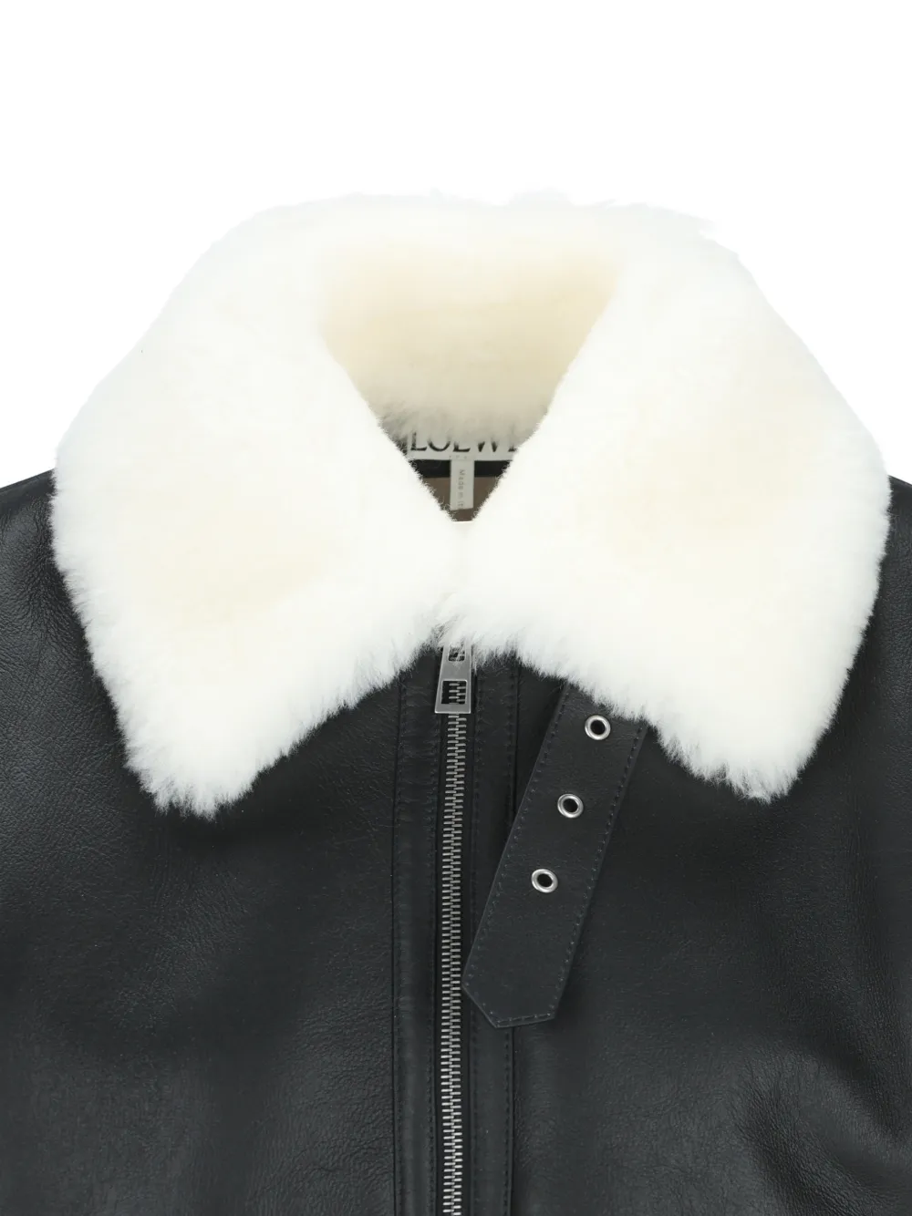 LOEWE jacket in shearling Zwart