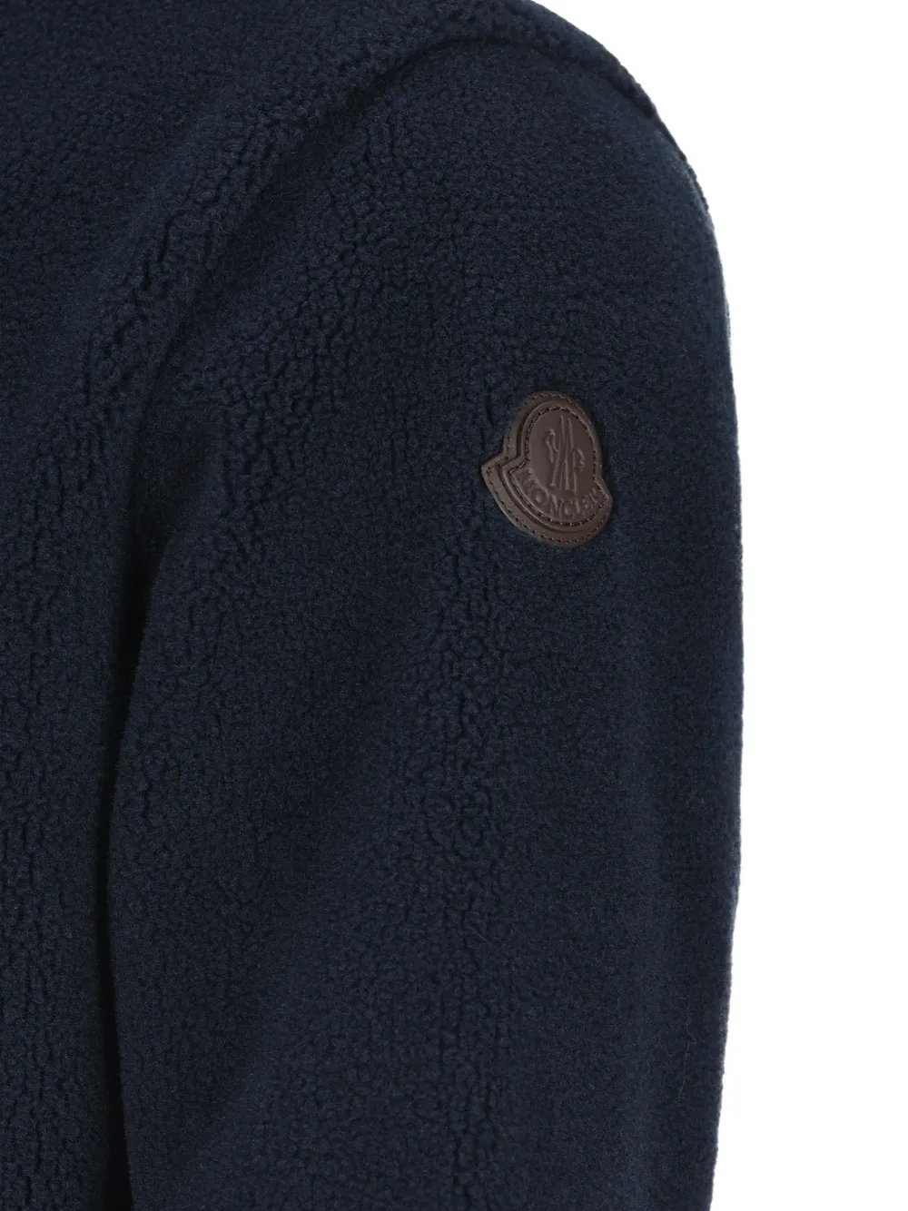 Moncler fleece zip-up sweatshirt Blauw