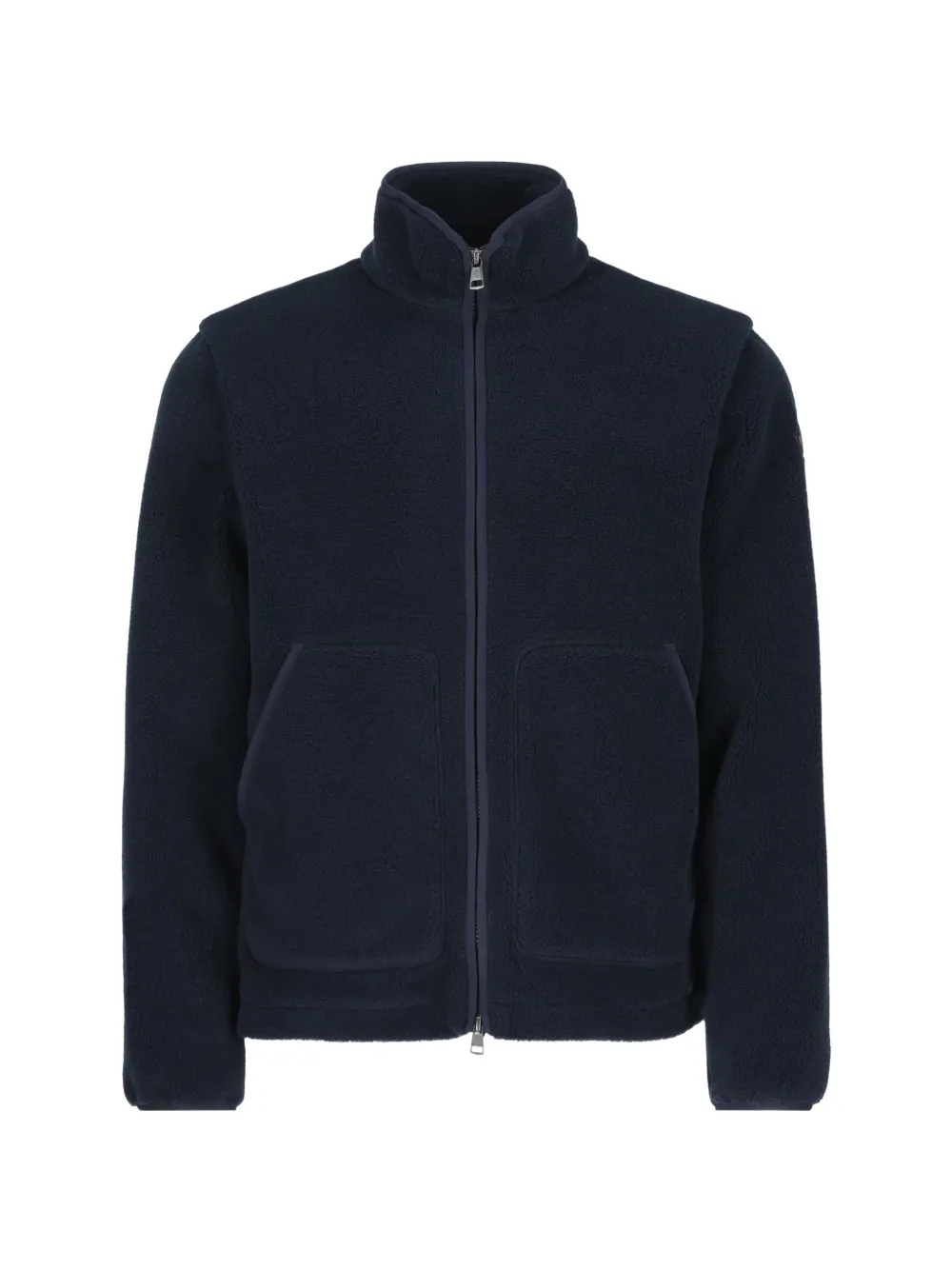 Moncler fleece zip-up sweatshirt Blauw