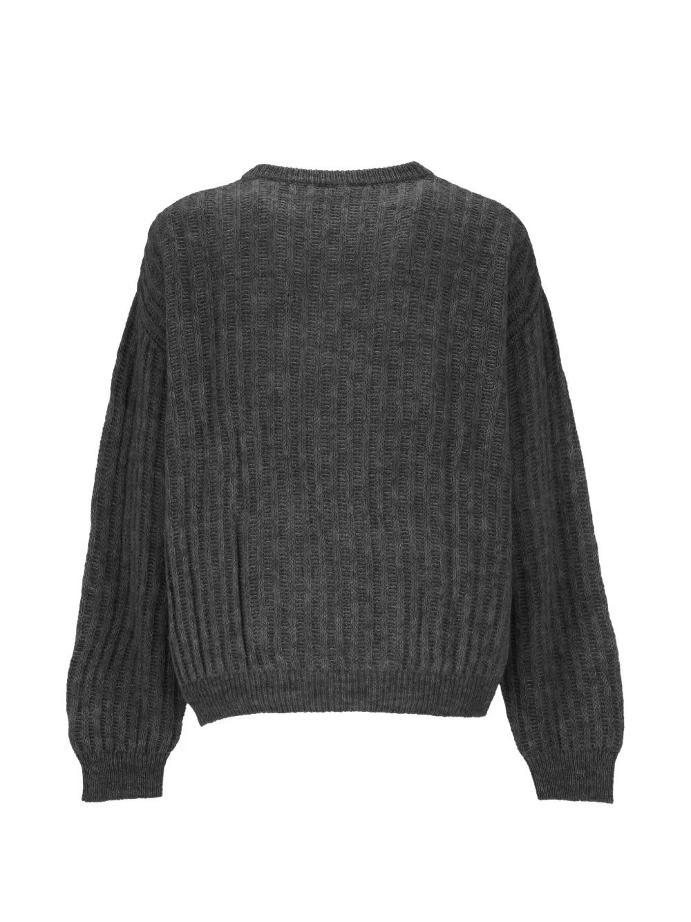 Wood ribbed-knit sweater Grijs