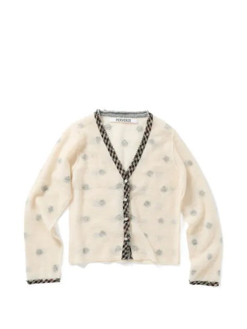 PERVERZE jacquard dot cardigan