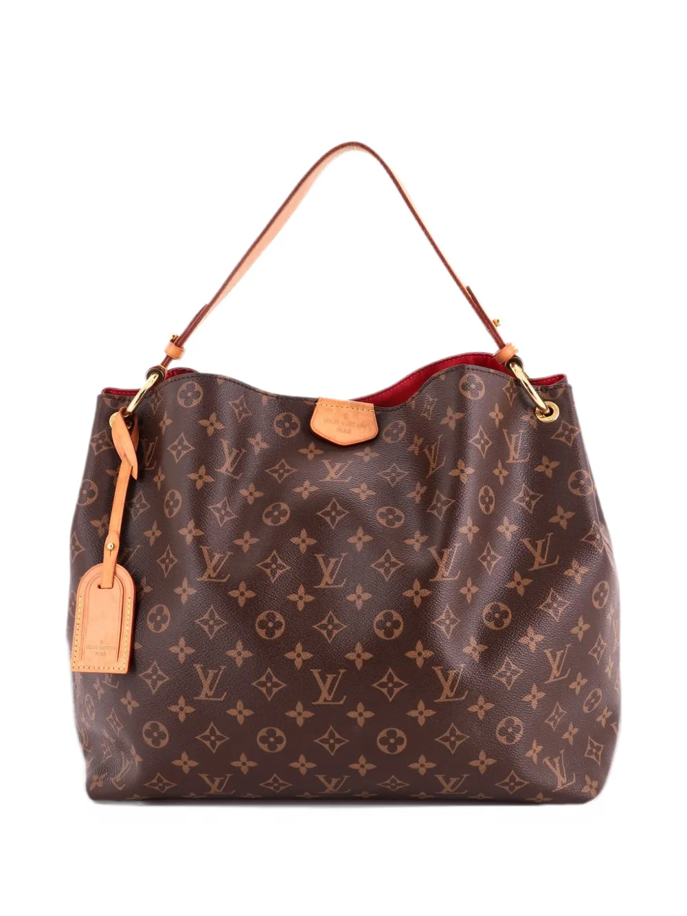 Louis Vuitton Pre-Owned Graceful Handbag Monogram Canvas MM hobo bag - Marrone