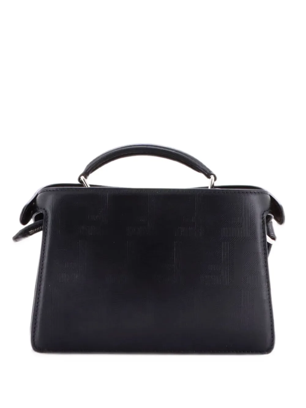 Fendi Pre-Owned Peekaboo ISeeU XCross Bag Zucca Leather satchel - Black