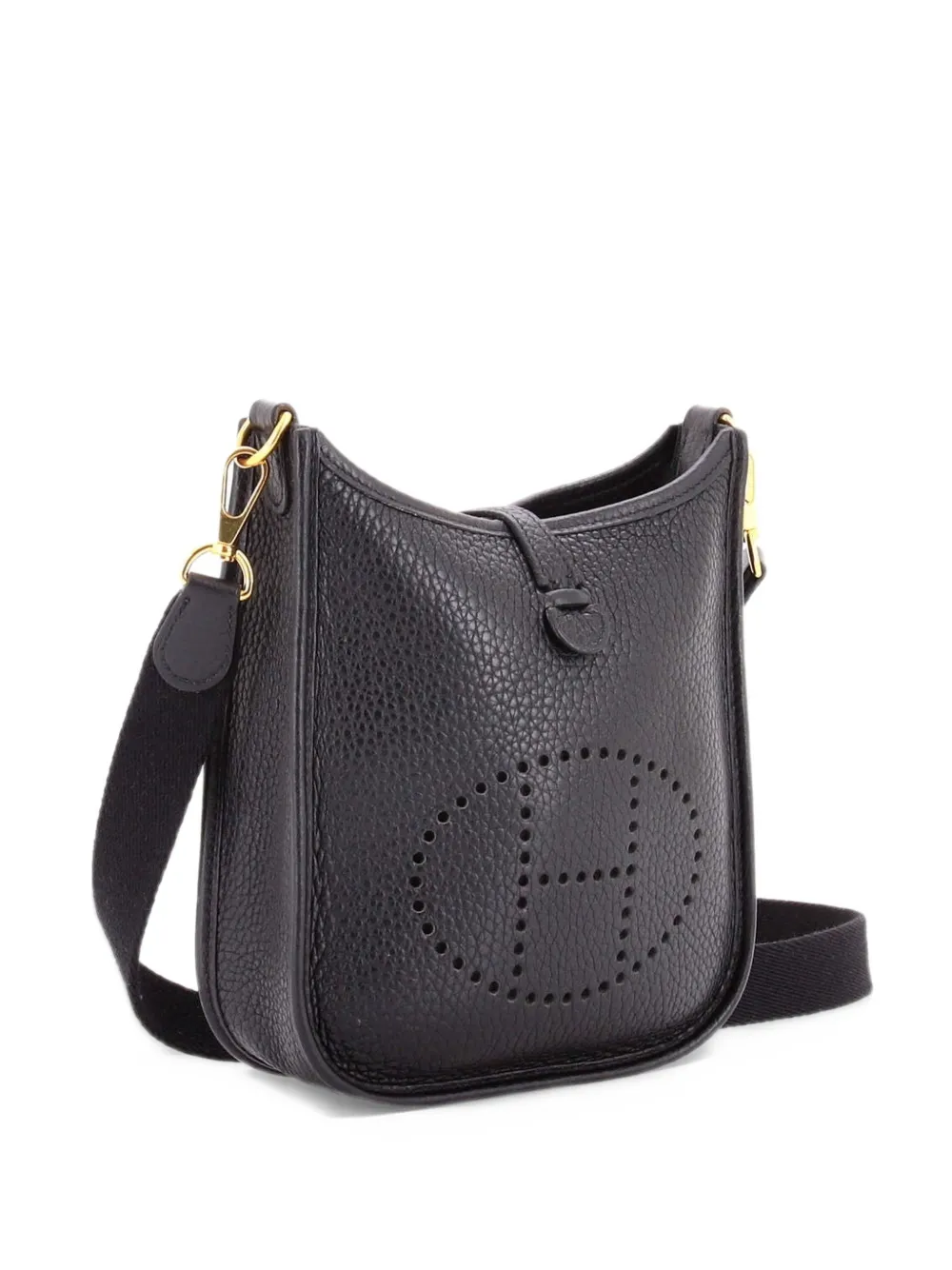 Hermès Pre-Owned Evelyne Bag Gen III Clemence TPM crossbody bag - Nero
