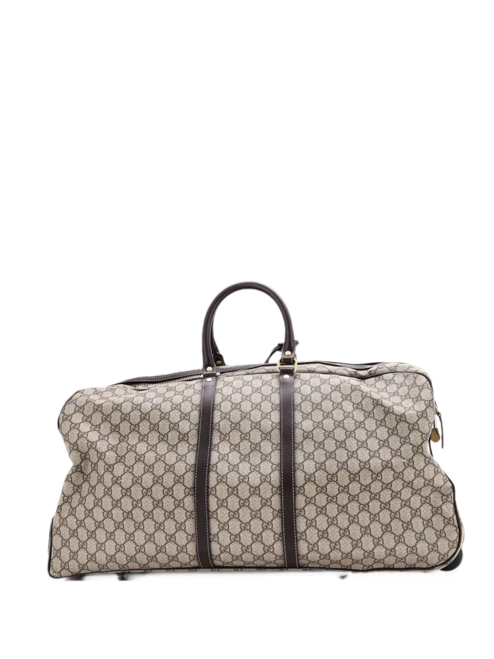 Gucci Pre-Owned Rolling Duffle Bag GG Coated Canvas Large travel bag - Marrone