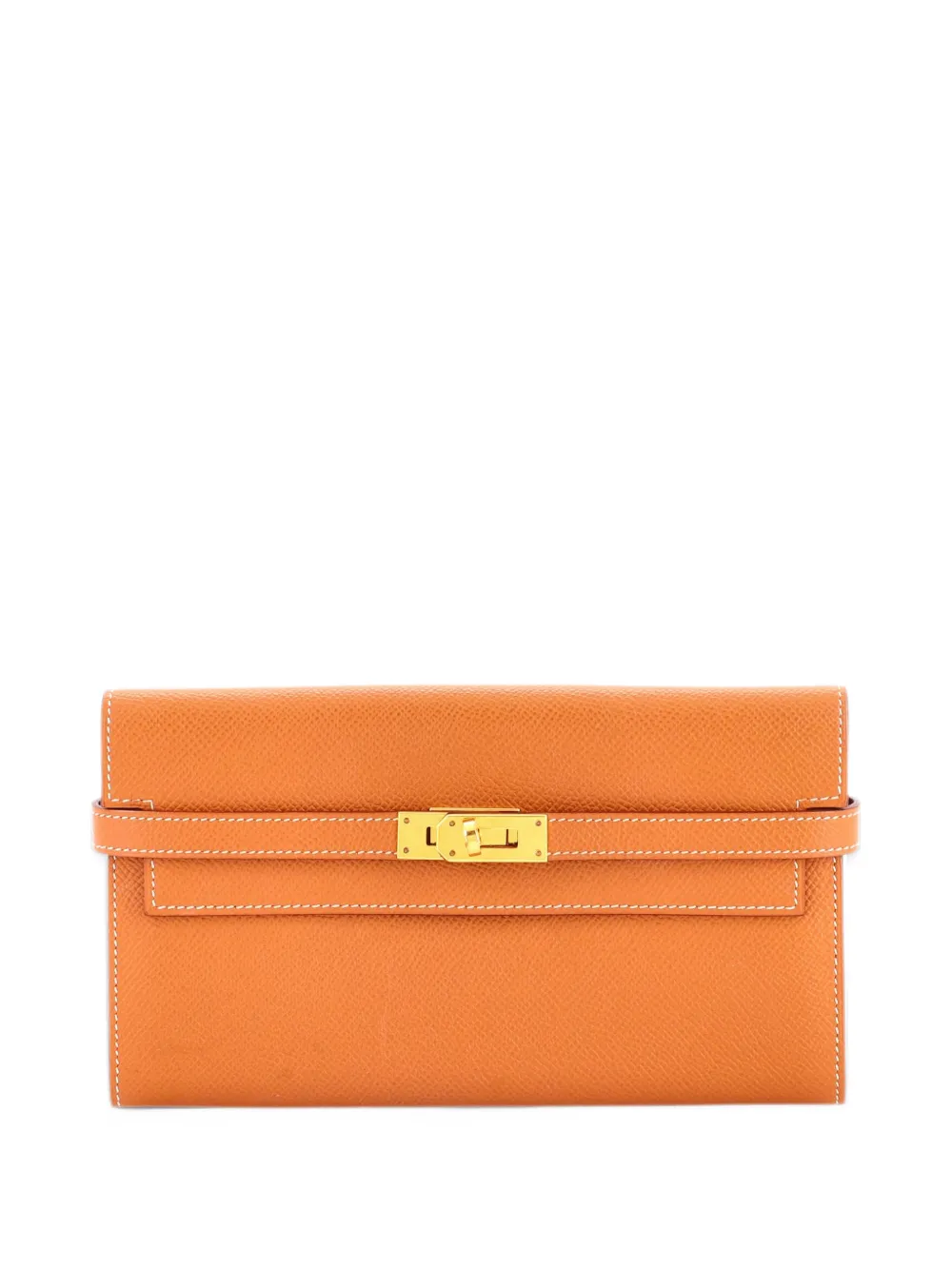 Hermès Pre-Owned Kelly Wallet Epsom Long small wallets - Brown