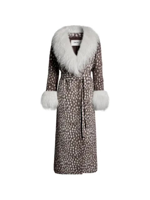 ducie Ruth shearling-trim coat