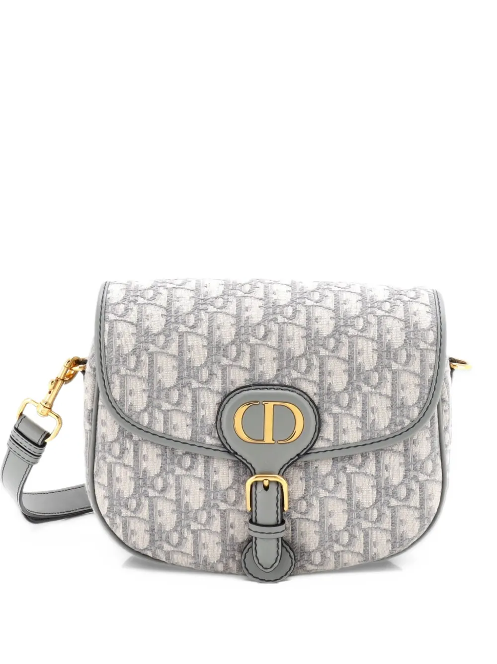 Christian Dior Pre-Owned Bobby Flap Bag Oblique Canvas Medium Crossbody ...