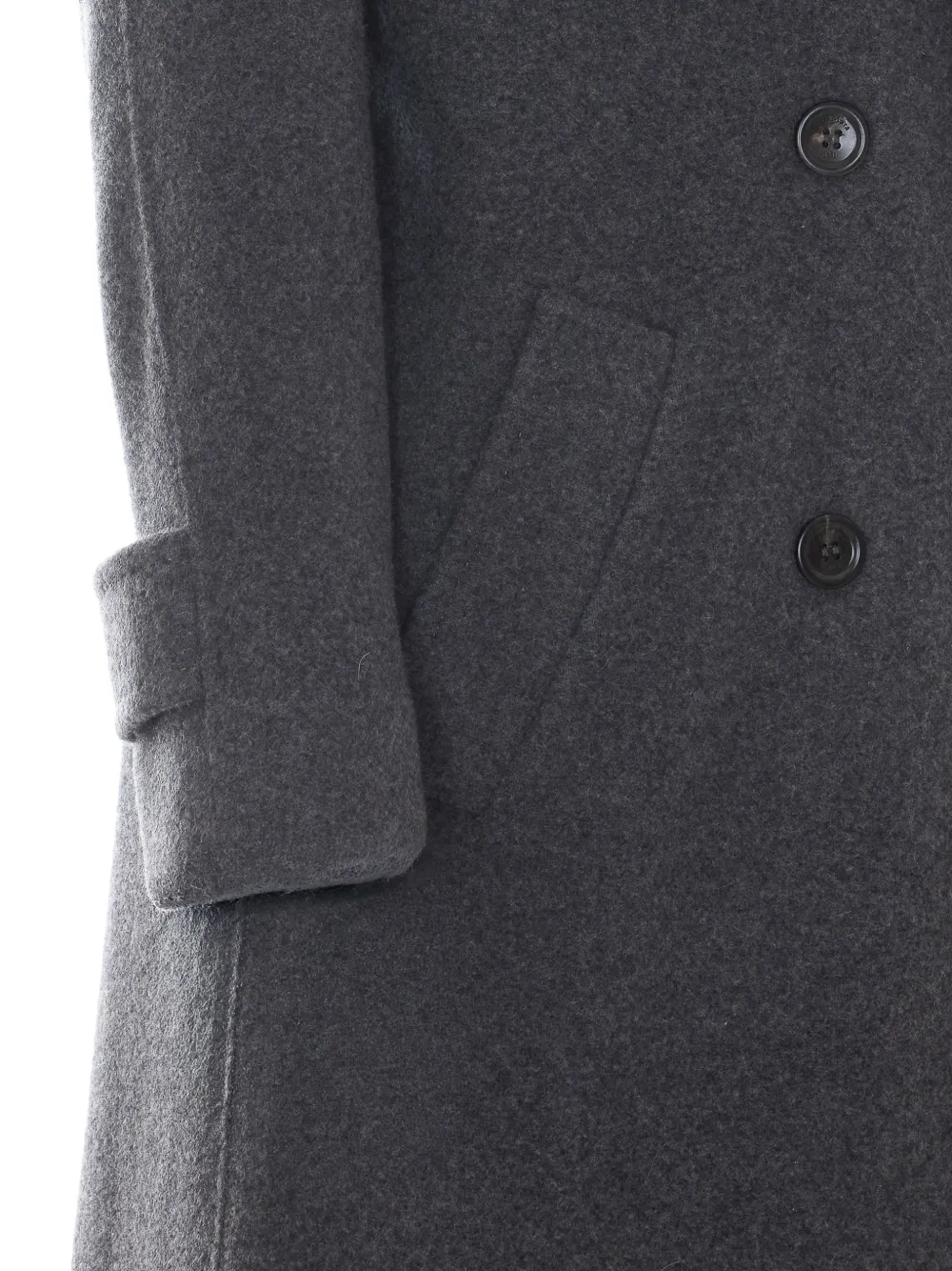 Max Mara Jas met dubbele rij knopen Grijs