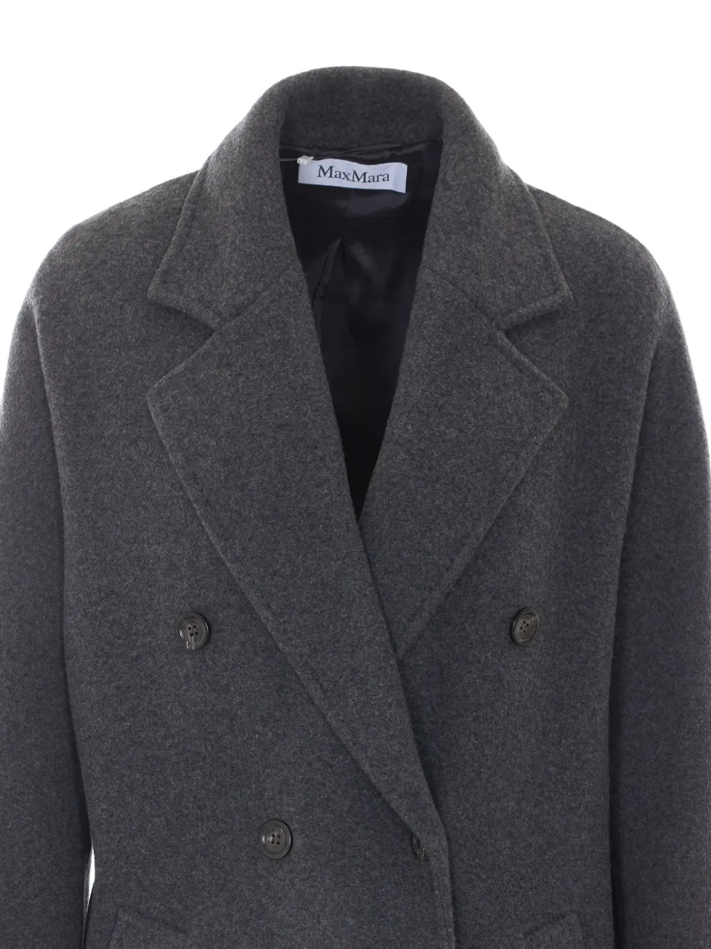 Max Mara Jas met dubbele rij knopen Grijs