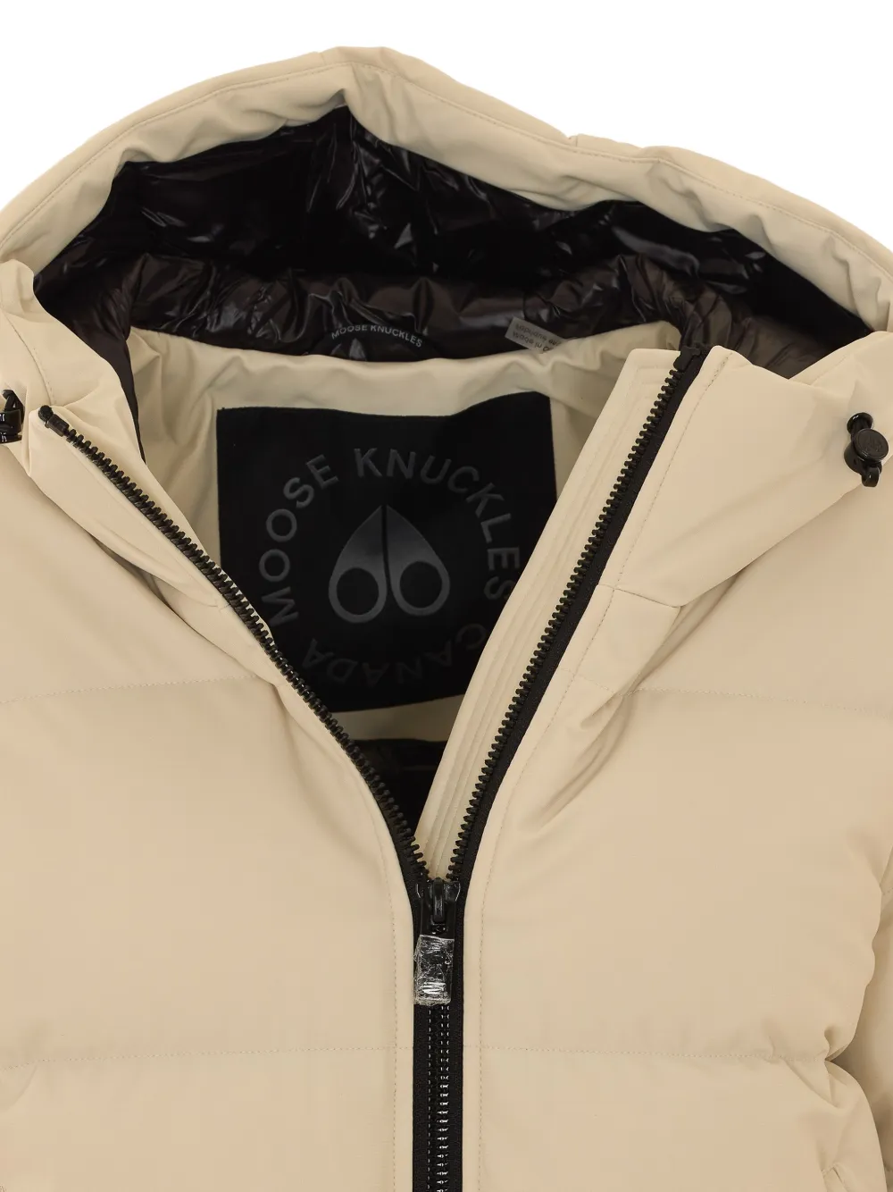 Moose Knuckles Soho padded hooded jacket Wit