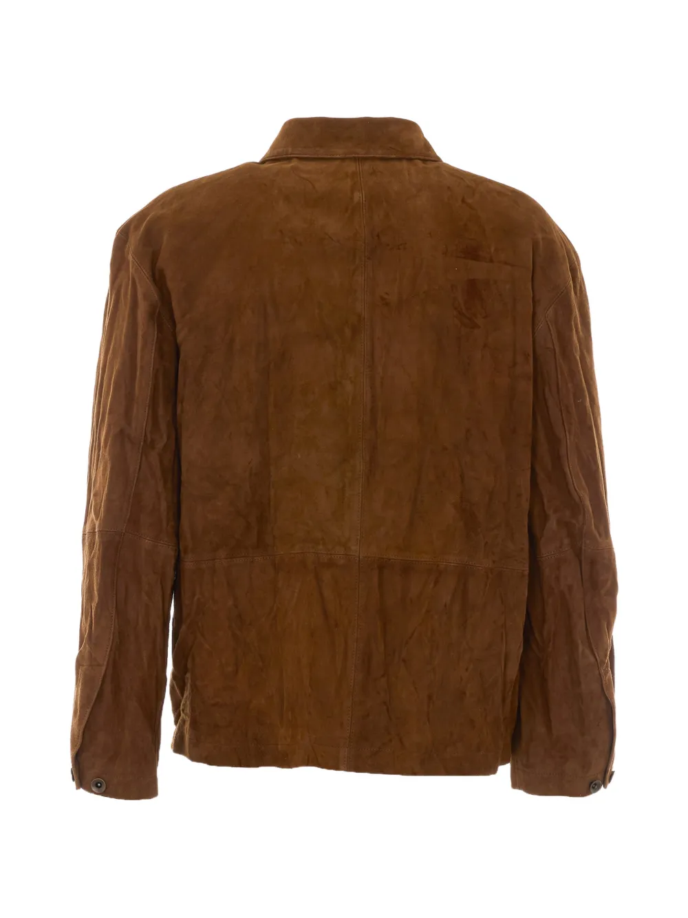 COOR suede patch-pocket jacket Bruin