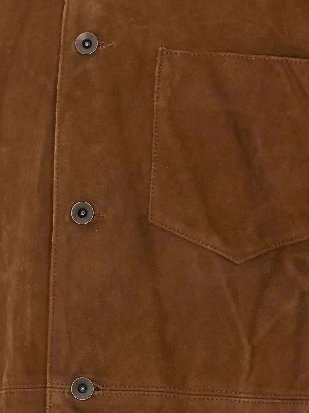 COOR suede patch-pocket jacket Bruin