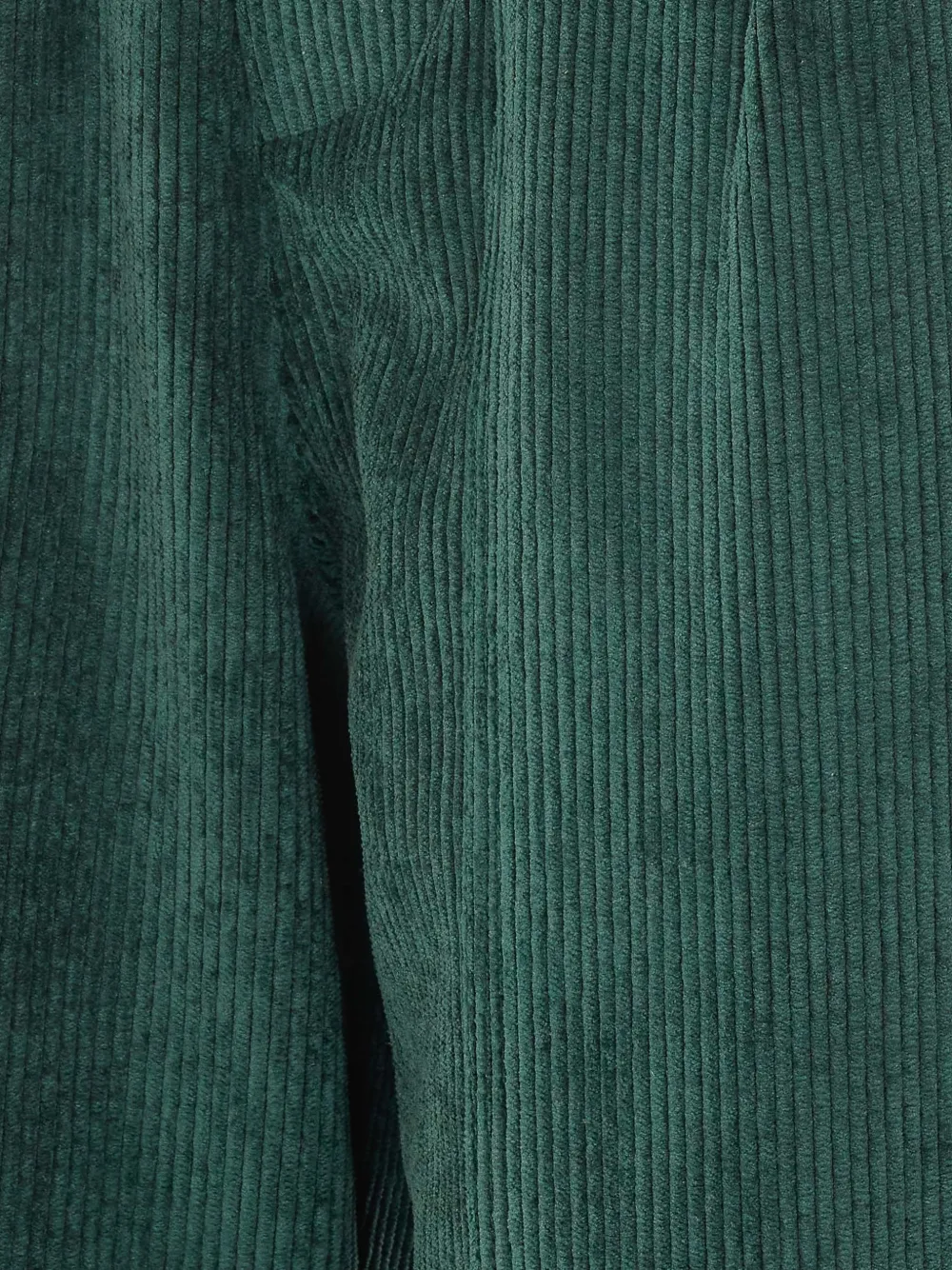 Rue du Bac Broek met ribfluwelen effect en zak-detail Groen