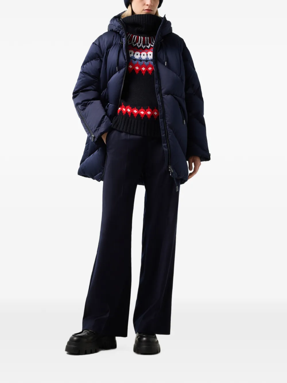 BOGNER Glenda gewatteerd ski-jack met donsvulling Blauw