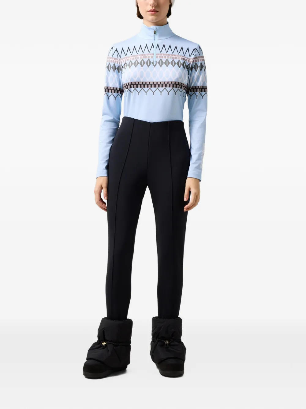 BOGNER Beline basislaag met geometrische print Blauw