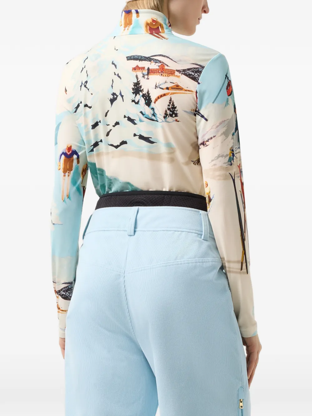 BOGNER Beline basislaag met grafische print Wit