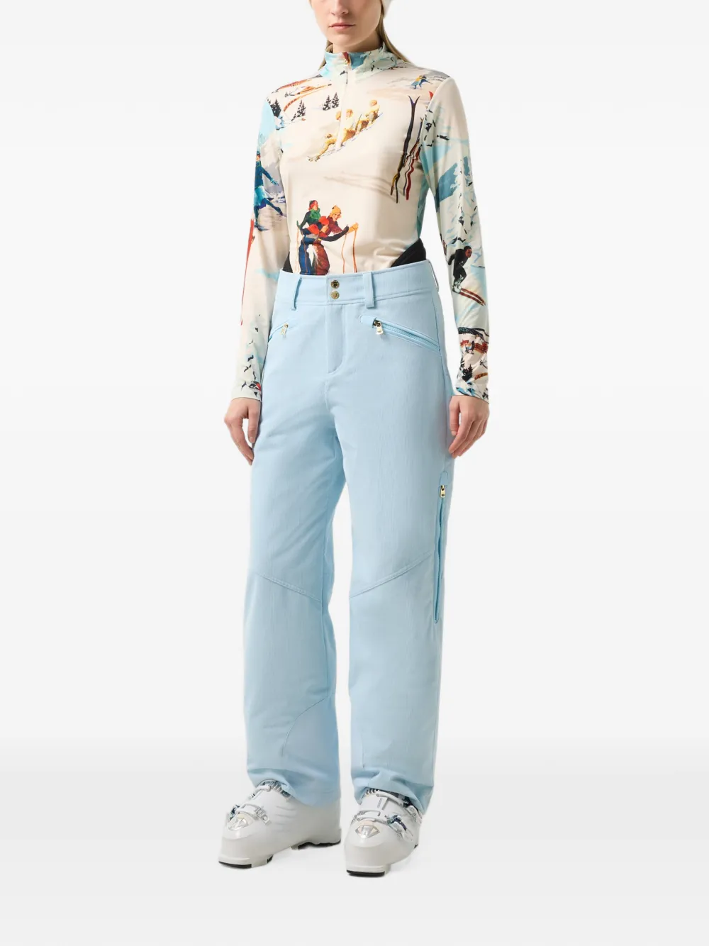 BOGNER Beline basislaag met grafische print Wit