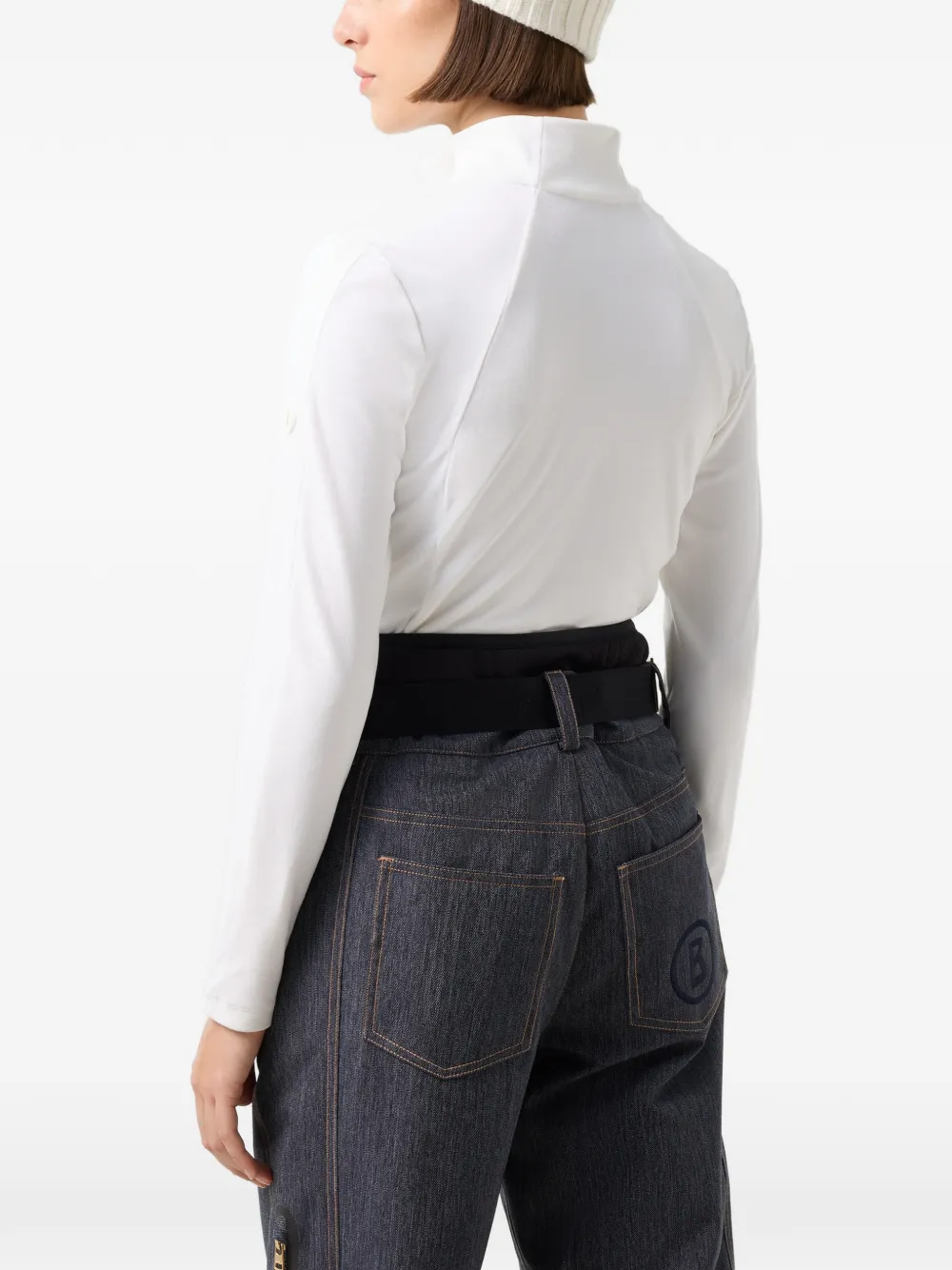 BOGNER Agata quarter-zip top - Bianco