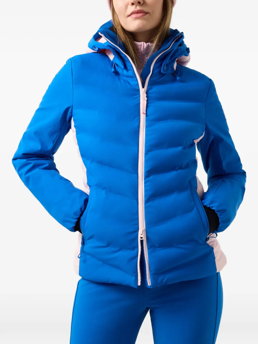 BOGNER FIRE+ICE Janka ski-jack met capuchon Blauw