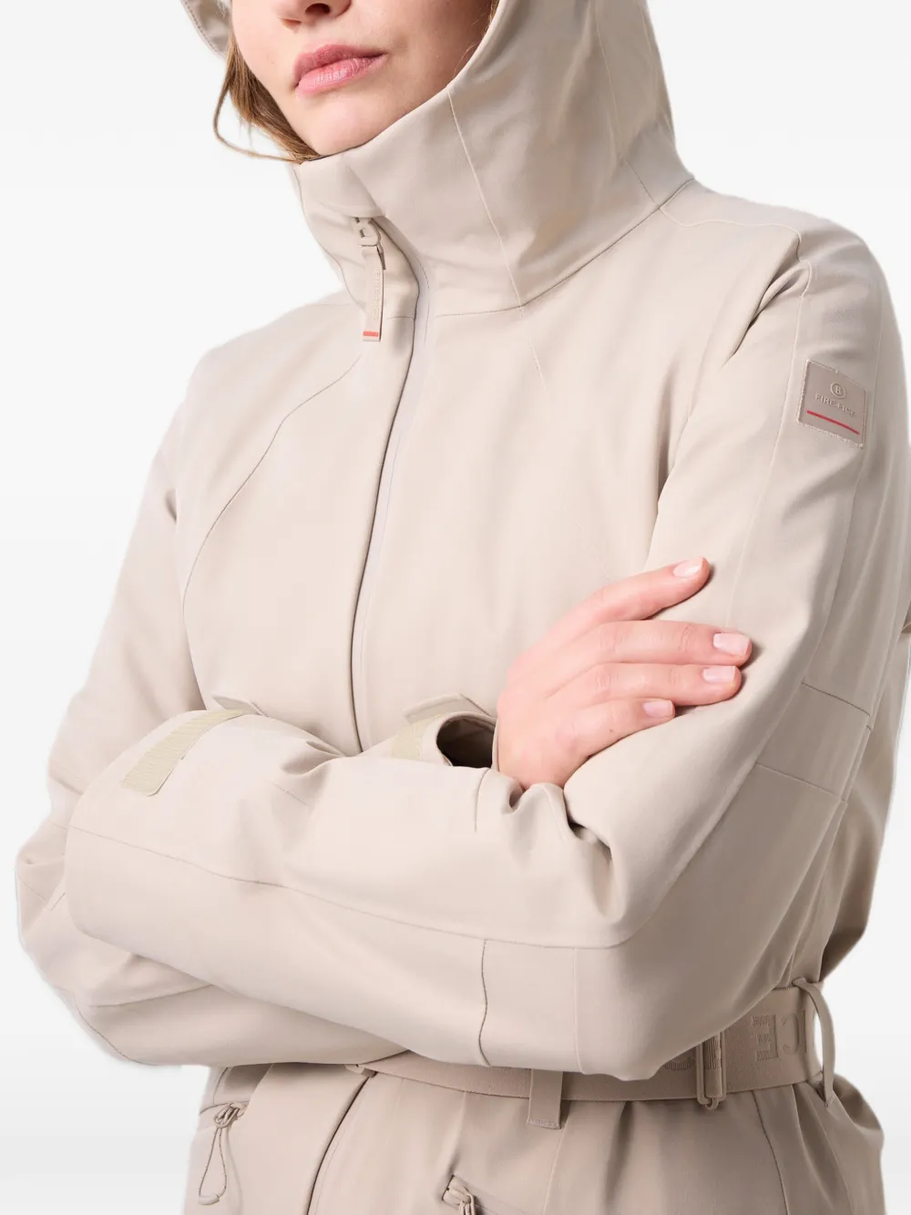 BOGNER FIRE+ICE +ICE Moia belted ski jacket Beige