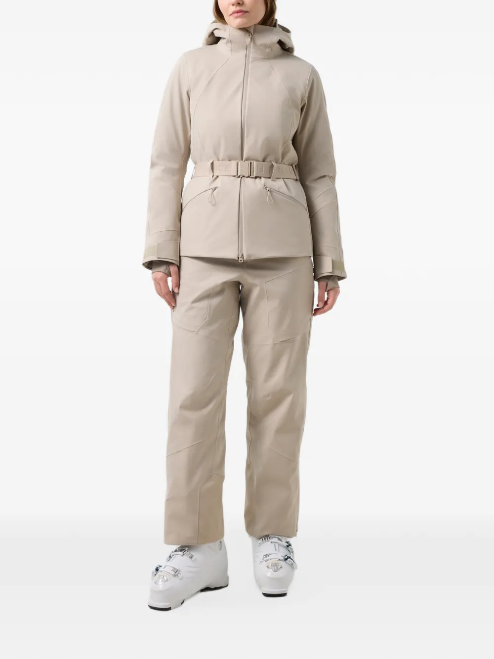 BOGNER FIRE+ICE +ICE Moia belted ski jacket Beige